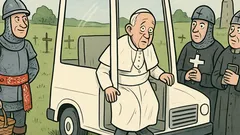 Dowcip: Papież ląduje na Grunwaldzie...